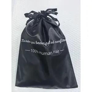 [Free Gift] ALITA Black Silk Bonnet for Women Wig Bag Sleeping Cap 1PC Satin Lined Hair Wrap Night Cover for Curly Hair Locs Braids Protective Style Glueless Install Tiktok Viral Gift Hair Accessories Set