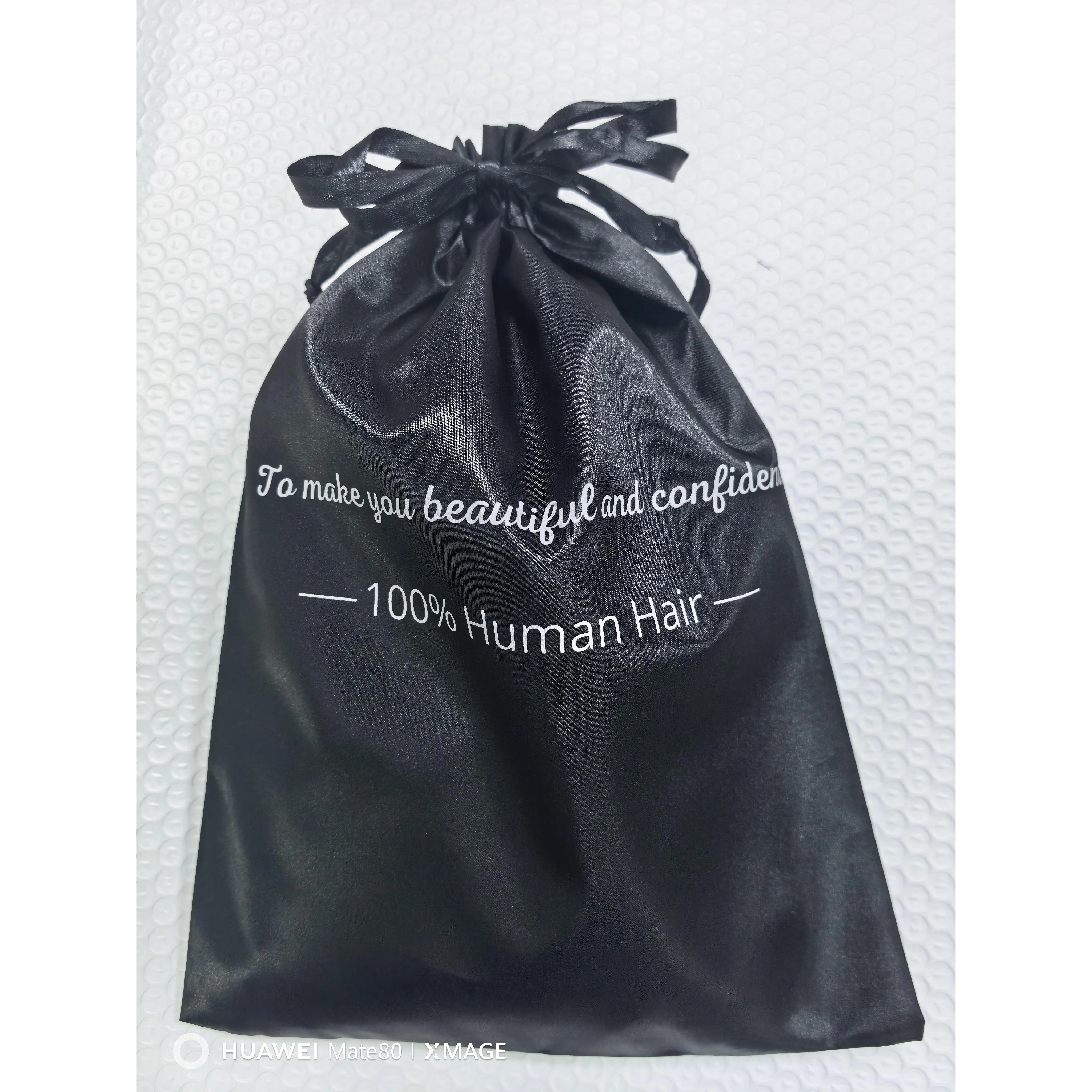 [Free Gift] ALITA Black Silk Bonnet for Women Wig Bag Sleeping Cap 1PC Satin Lined Hair Wrap Night Cover for Curly Hair Locs Braids Protective Style Glueless Install Tiktok Viral Gift Hair Accessories Set