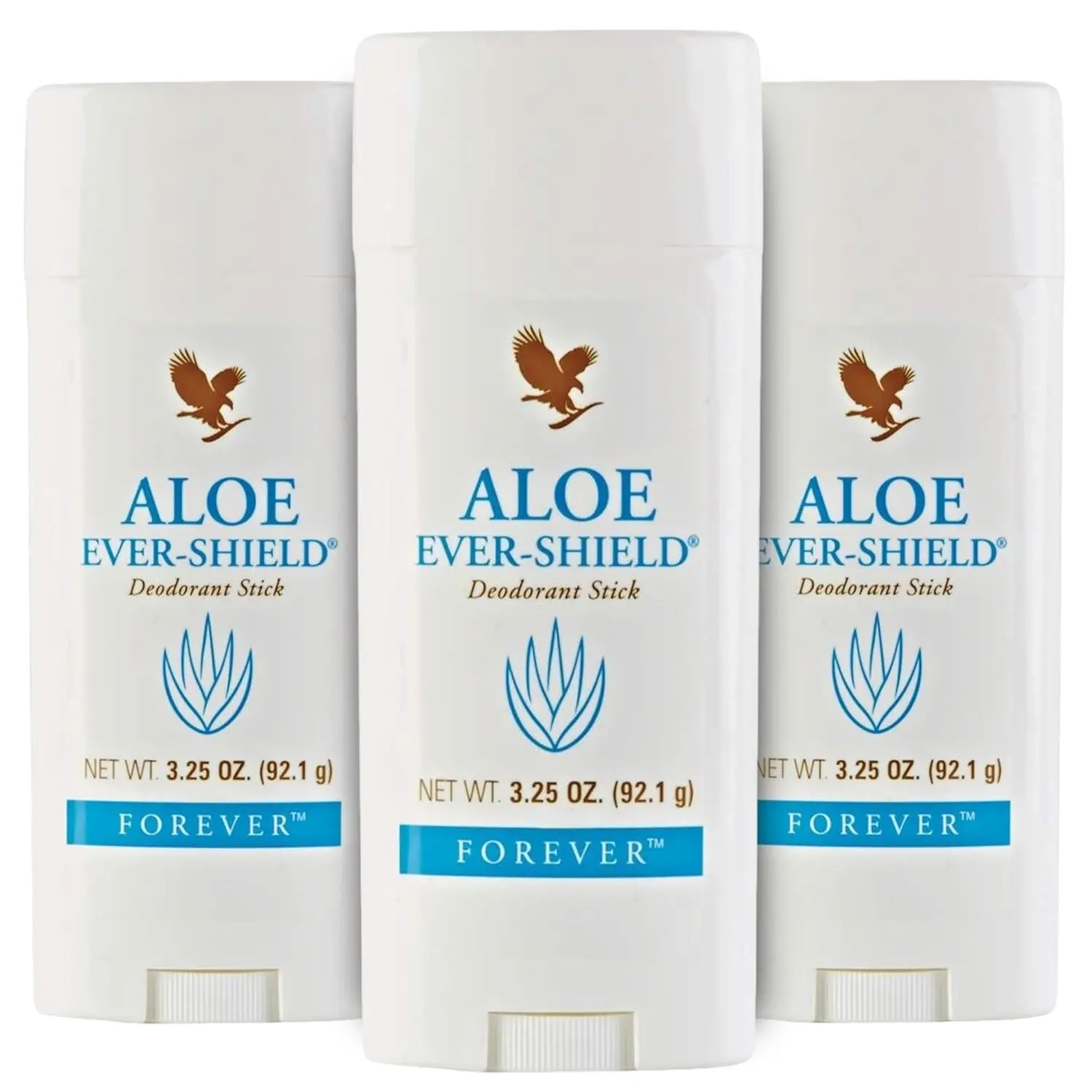 Multi Park Merchan- Forever Living Aloe Ever-Shield Aluminum-Free Deodorant Stick -Multi Pack with Soothing Aloe Vera for Sensitive Skin 3.25 oz Each Vegan Vegetarian Gluten-Free