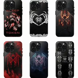 Dark Aesthetic Sleep Token Band Even In Arcadia Music Two-In-One Drop-Resistant Mobile Phone Case Protection, Shockproof For IPhone 17-12, Pro Max, Pro Plus, and Samsung S25 24 23 Safety Case