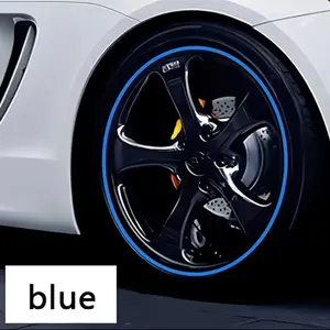 8 Meter Car Wheel Rim Protection Strip, Rubber Tire Guard Ring, Universal Car Accessories, Anti-Collision Scratch Protection, Vehicle Decoration Trim