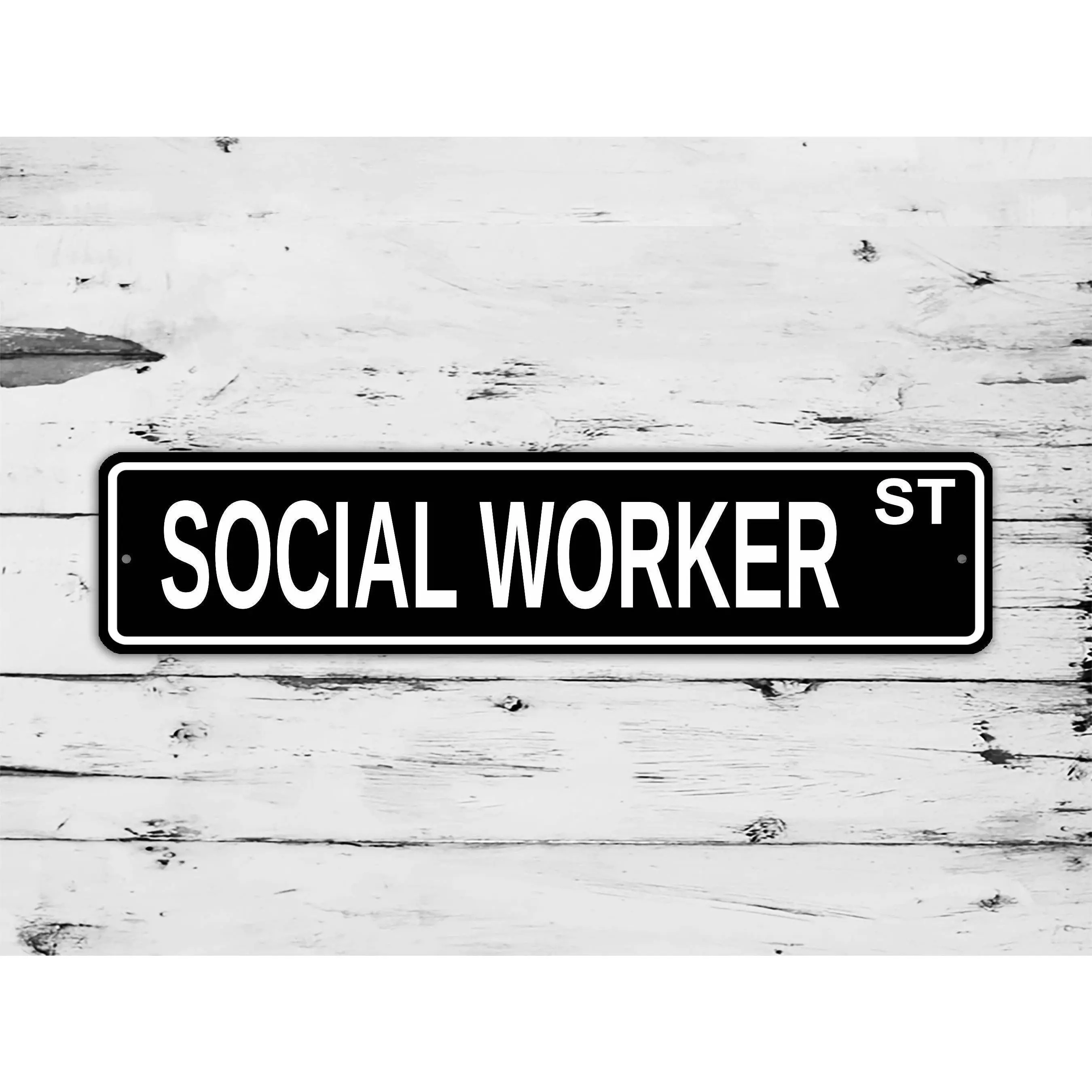 Social Worker Street Sign