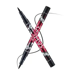 TIKA 1-Pack Waterproof Black Liquid Eyeliner - 36 H Eye Liner Pencil for Perfect Makeup Look