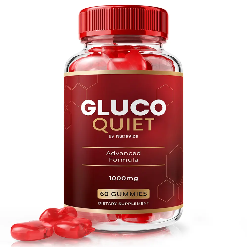 Gluco Quiet - Advanced Formula 1000mg Gummies with Natural Ingredients for Health & Wellness
