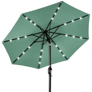 Best Choice Products 10ft Solar LED Lighted Patio Umbrella w/ Tilt Adjustment, UV-Resistant Fabric Best Choice Products 10ft Solar LED Lighted Patio Umbrella w/ Tilt Adjustment, UV-Resistant Fabric