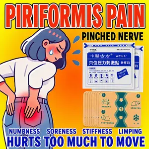 3-Pack Sciatic Nerve Care Patches — Relieves sciatic pain and numbness, reduces limb weakness; gentle, soothing, and easy to apply; a home/office essential therapy patch