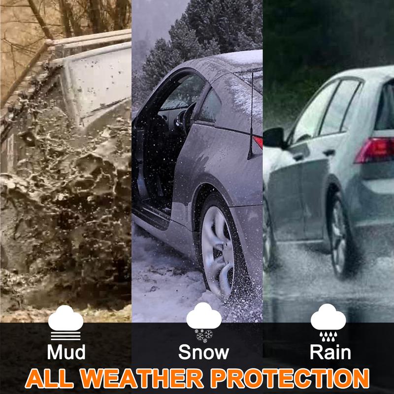 For 2008+ Honda Accord Car Floor Mats Full Coverage Waterproof Non-Slip All Weather Easy to Clean Wear-Resistant Nappa Leather Front & Rear Floor Liners Black