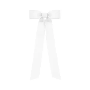 Wee Ones White Bow with Tail