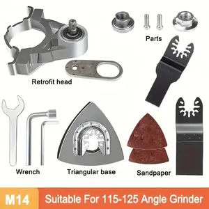 M14 Heavy-Duty Metal High-Frequency Rotary Cutter Head, No External Power Needed, Adjustable Blade, Dust-Reducing System, Precision Tool