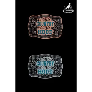 A Little Country A Little Hood Tri-Layer Acrylic Hat Patch