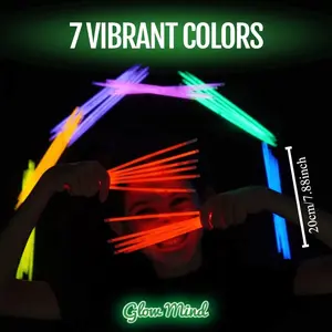 Neon  Glow Stick, 1 Set Colorful Light Up Bracelets & Necklaces, Party Favors for Birthdays, Weddings, Festivals, Party Activities Supplies