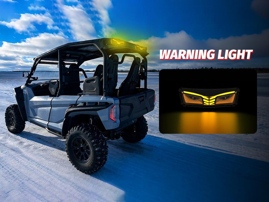 4WDKING UTV Chase LED Tail Light 7” Brake Light 5 Modes (Brake, Warning, Reverse, DRL, and Strobe) for ATV UTV Trailer Truck Van Motorcycle