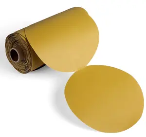 100 count 6 Inch  PSA Sanding Discs 400 Grit Self Adhesive Sticky- Sandpaper for DA Sander Finishing Abrasive Sand Paper Woodworking  Metal Sanding Disc Roll