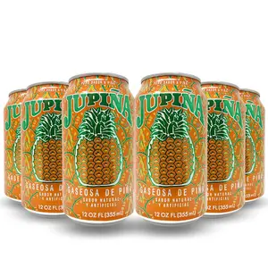 Jupiña Pineapple Drink Six Pack 12 Oz Cans Beverage Pinya Jupiña Pineapple Drink Six Pack 12 Oz Cans Beverage Pinya