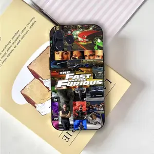 Fast and F-Furious Moive  Phone Case For iPhone 17,16,15,14,13,12,Pro,Max,Plus,E,SE4,Air,Mini Black Soft Cover