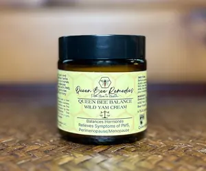 Queen Bee Balance - Wild Yam Cream with Chaste Berry, Beeswax, Honey, and Bee Propolis