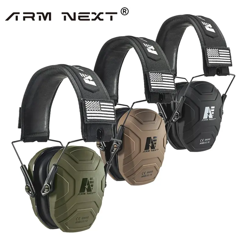 summervibes New ARM NEXT V40 Tactical Shooting Hunting Physics Noise Cancelling Headphones NNR 26dB Hearing Protection Noise Reduction Headset Adjustable Earmuffs summerwins