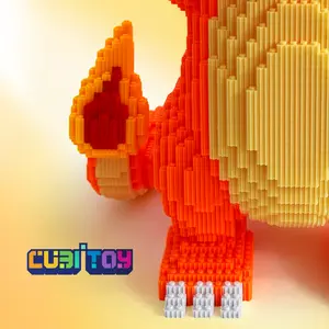 CubiBRICK Animation Series Large Char-Char (12,858 PCS) Micro 3D Building Block Model
