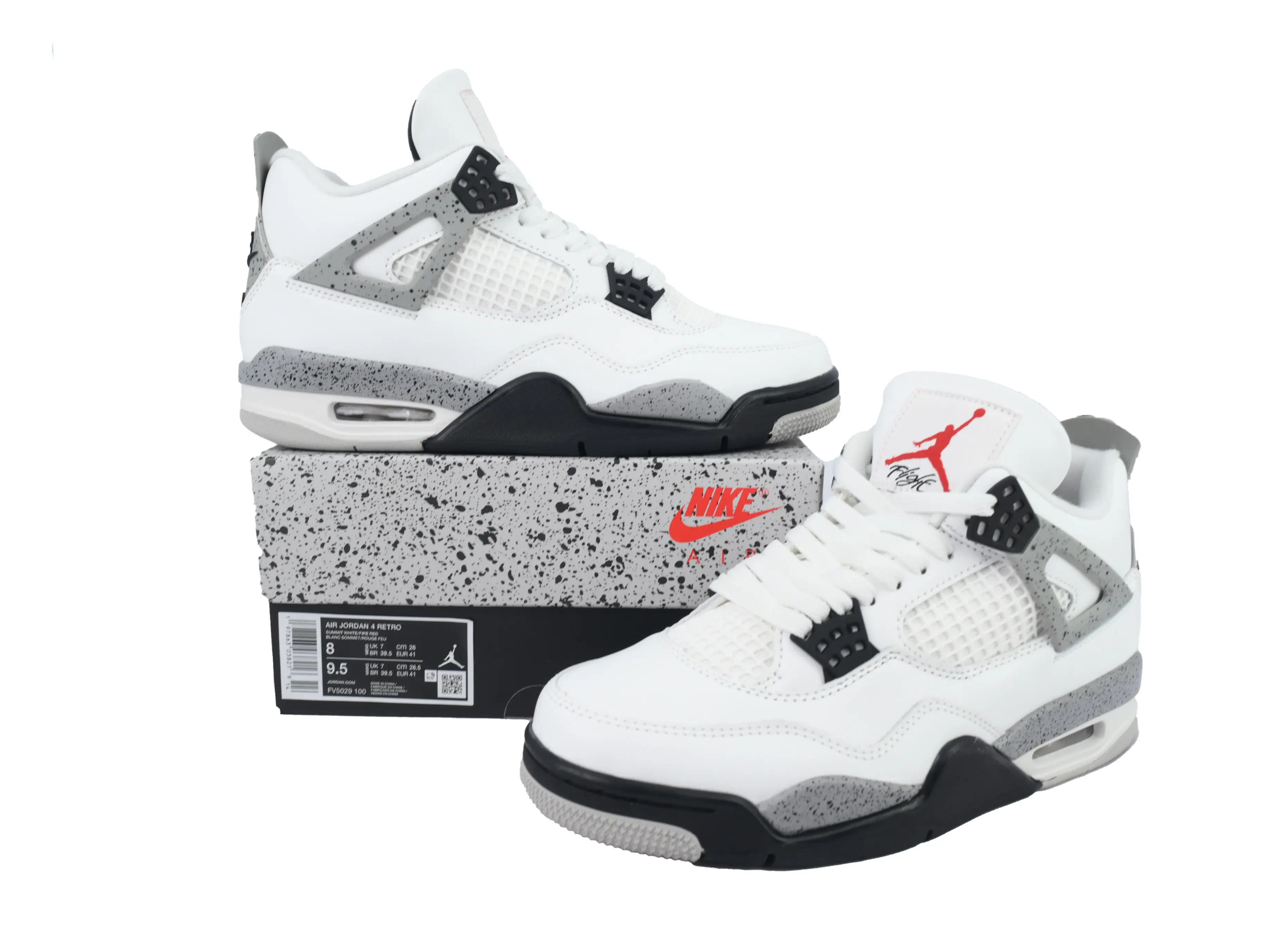White Grey Black Cement Color‑block Mid‑top Basketball Shoes Mesh Breathable Air Cushion Unisex Retro Trendy Sneake