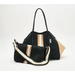 AHDORNED Neoprene Tote w/ Removable Pouch and Extra Strap