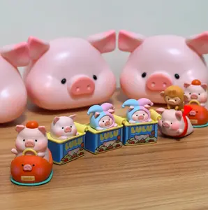 Lulu Pig Car Screen Cling Scented Doll Series Figure Blind Box