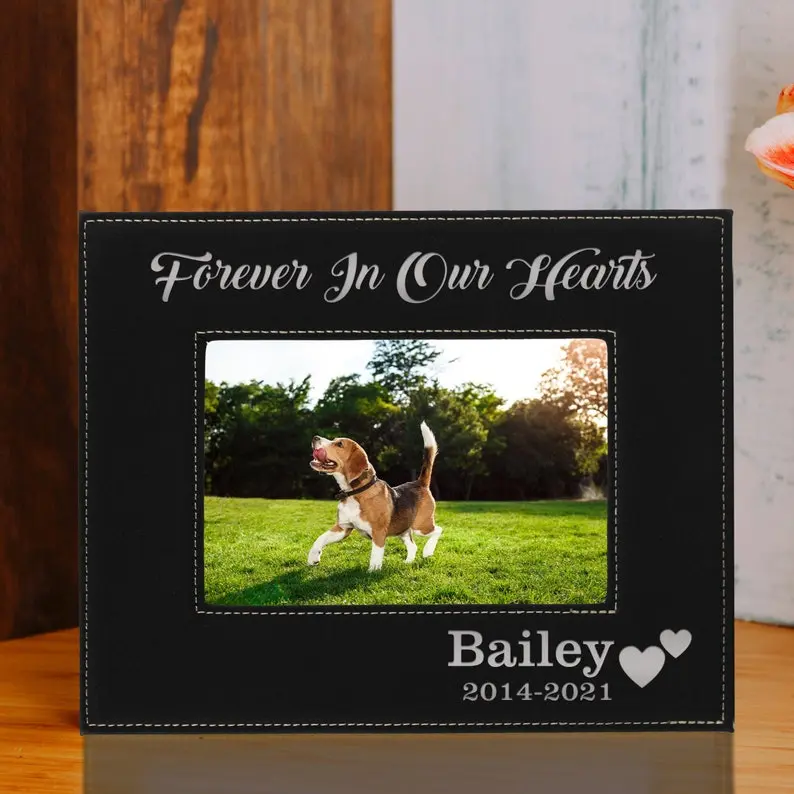 Custom Dog Memorial Picture Frame, Pet Remembrance Frame, Dog Loss Frame, Pet Sympathy Gift, Personalized Pet Frame Memorial, Pet Loss Gift