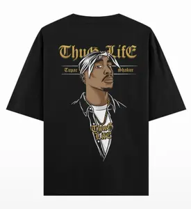 Authentic Expression: Thug Life Tupac Oversized T-Shirt with Original Artwork