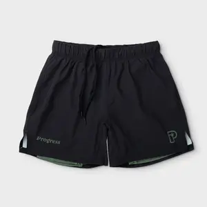 Progress "Academy +" Shorts - Black Elastic Menswear