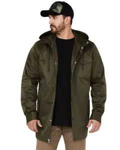 Brothers And Sons Men's Badlands Solid Snap-Front Cc Parka Jacket - Bassp22o01-Olv