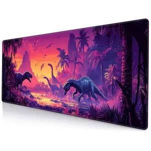 Dinosaur Pattern Mouse Pad, Large Gaming Mouse Pad, Non-slip Washable Mouse Pad, Desk Mat for Office and Gaming, Non Slip Mousepad