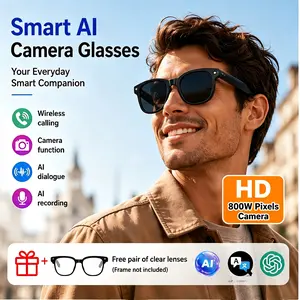 2026 New AI Smart Sport Sunglasses with HD 8MP Camera, 4K Video Recording, AI Assistant (ChatGPT) & Real-Time Translation, Voice Control, Bluetooth 5.4 & WiFi – Ideal for Cycling, Golf, Running & Driving