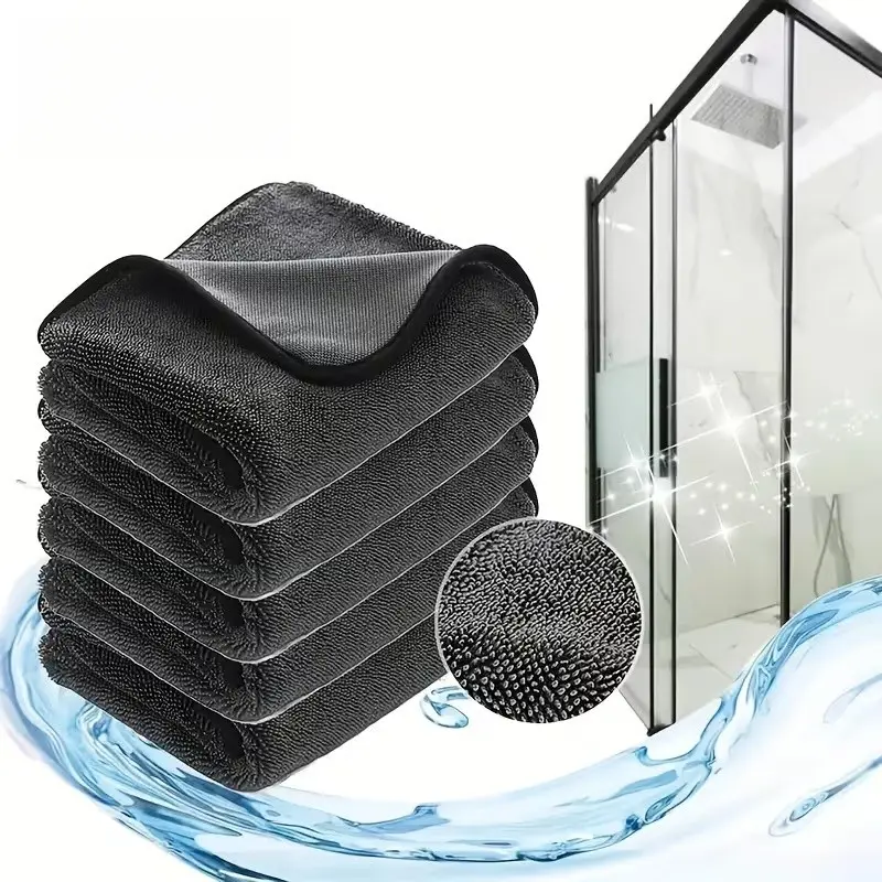 (3 Pack) Thick Magic Premium Microfiber Cloths, Thick Cleaning Cloth, No Scratch, Scratch Free Cloth, Super Soft, Ideal for Kitchen, Car, Glasses, Electronics, Easy Clean Washable, Durable, Microfiber Cleaning Towels