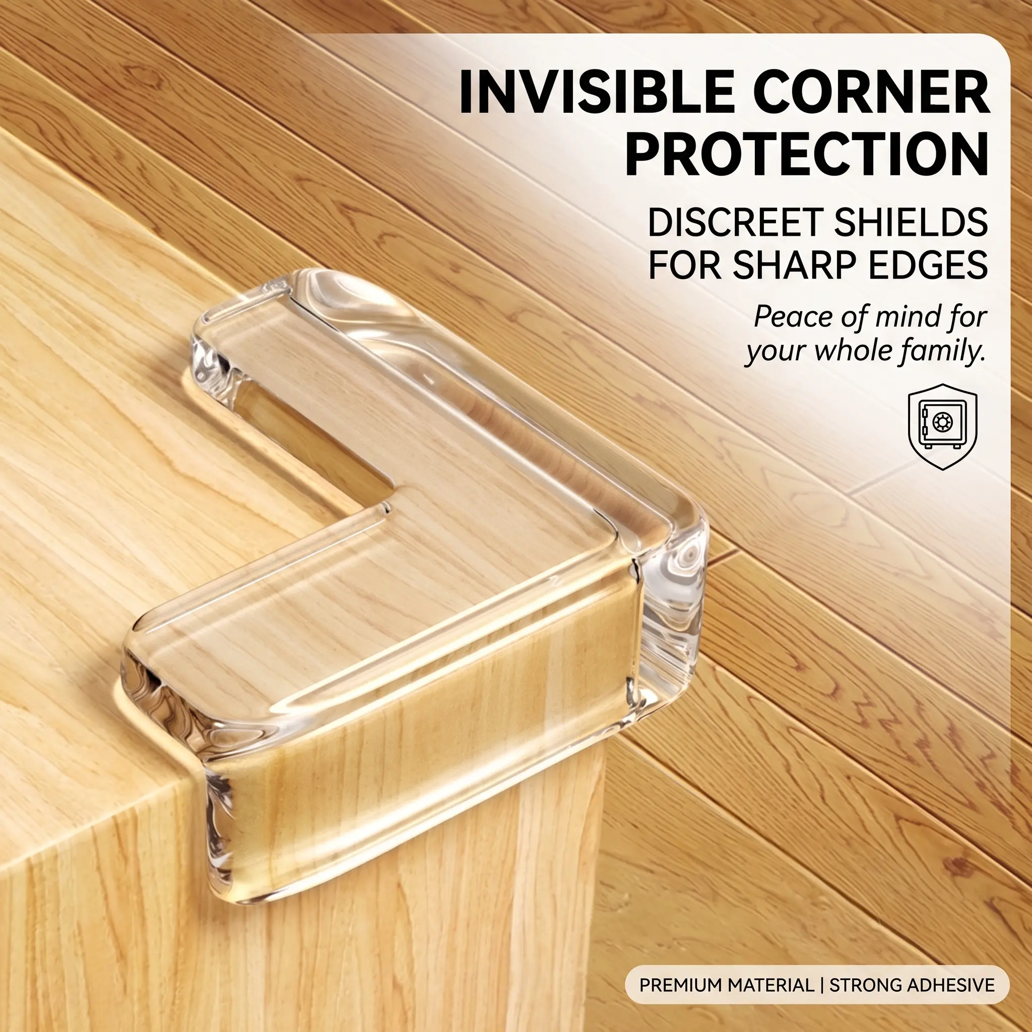 Clear Silicone Corner Protectors for Furniture, L Shape Baby Proofing Edge Guards for Sharp Table Corners, Soft Self Adhesive Safety Bumpers to Protect Kids, Invisible Home Safety Gadget