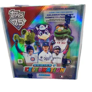 Topps 2026 Series 1 Celebration MEGA Box 14 Cards per Pack 14 Packs per Box with Exclusive Celebration Base Confetti Parallels