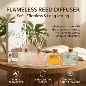 120ML Long-Lasting Fragrance Diffuser, Luxury Style Home Aroma, Safe Fireless Essential Oil Diffuser, Ideal Gift for Women