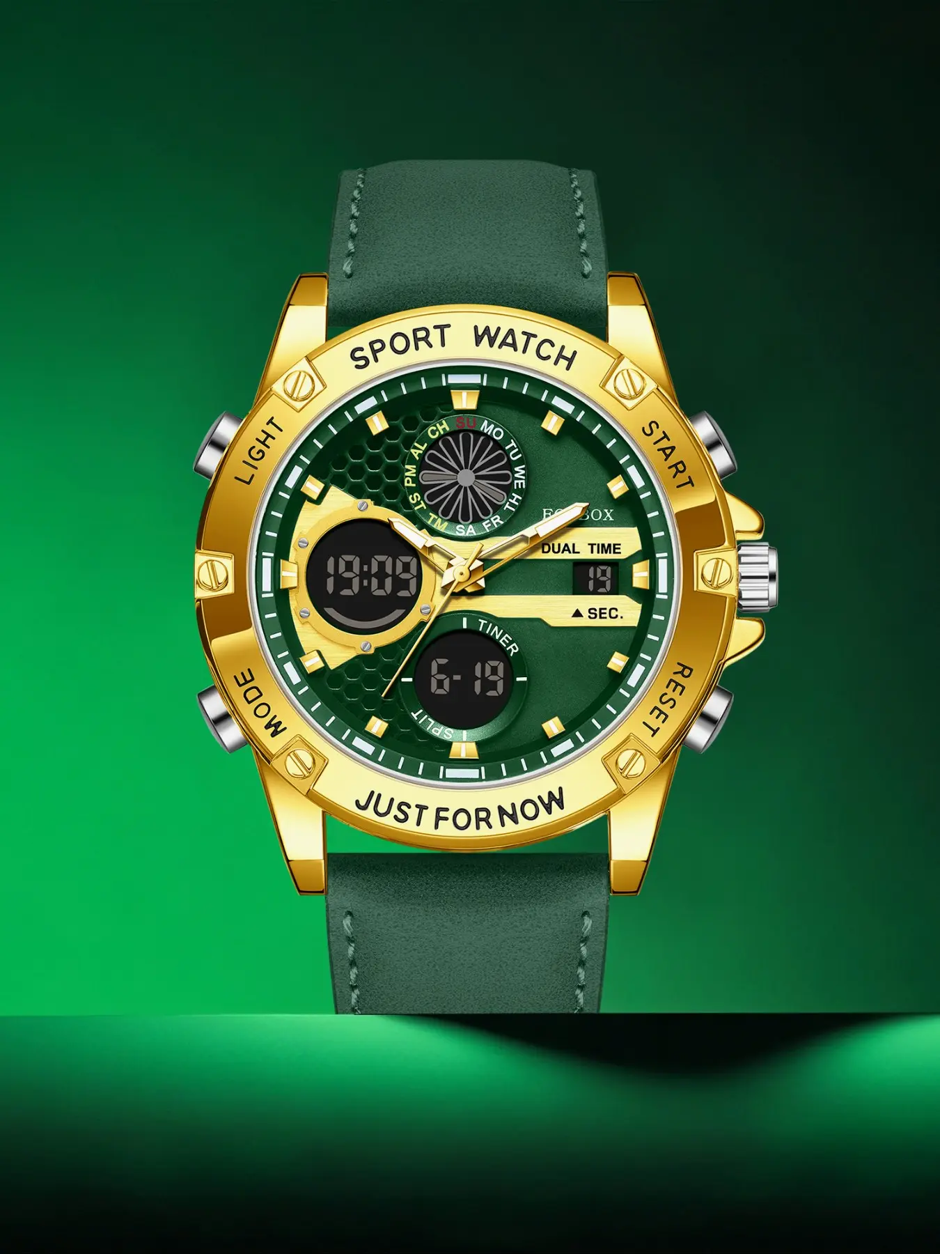 Men's Sportive Digital Watch, Fashionable Luminous Digital Watch, Quartz Waterproof Watch for Men, with Box, Digital Wristwatch