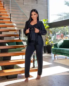 Luxury 3-Piece Microfiber Pajama Set