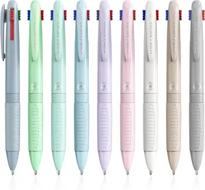 Four Candies Multicolor Pens, 4-in-1 Colored Pen, 9 Pack 1.0mm 4 Color Pens, Quick Dry Nurse Pens, Smooth Writing Colored Ink Pens, Comfort Grip & Macaron Office And School Supplies, Ideal Christmas Gifts For Women, adhd office accessories
