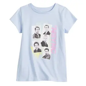 Girls 7-16 NSYNC Graphic T-Shirt, Women's Casual Short-Sleeve Round Neck Polyester Fabric Top