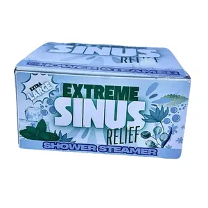 Sinus Relief Extreme XLarge Shower Steamers - 4 Extra-Large Shower Steamers with Eucalyptus, Peppermint & Menthol for Sinus Relief and Instant Aroma,Sinus, flu care