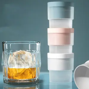 Food Grade Large Ice Ball Mold Ice Making Tool Whiskey Household Silicone Round Ice Tray Ice Cube Ball Shape Creative