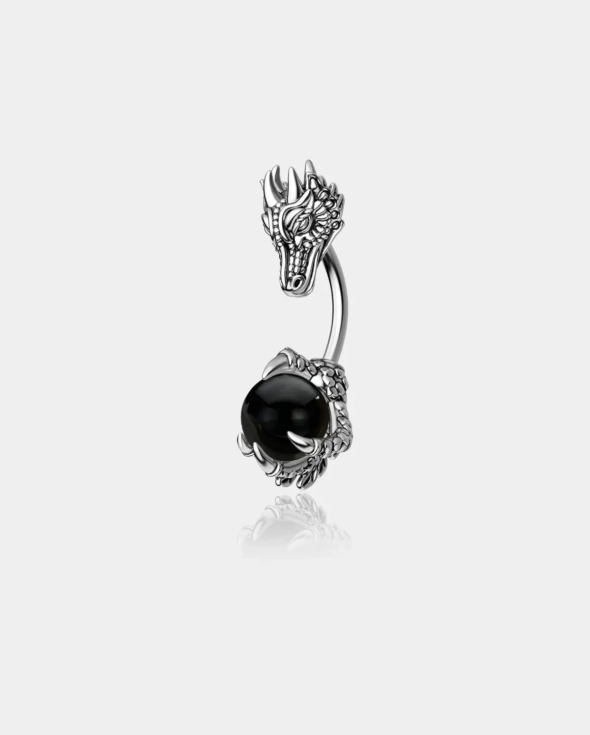Dragon Head Natural Stone Belly Ring