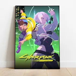 Cyberpunk Poster Edgerunners Poster, Wall Art & Home Decor, Anime Series Poster Gift -G3