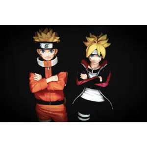 24cm Anime figure NARUTO BORUTO THE MOVIE Figure Uzumaki Boruto Action Figure Standing PVC Collection Model Toy Model Dolls