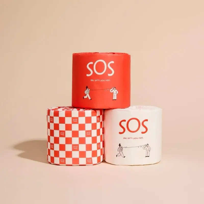 SOS Rolls 100% Bamboo Toilet Paper 370 sheets;  3-ply plush comfort. 100% sustainable bamboo Toilet Paper, FSC certified, biodegradable, and septic safe Box of 12 Natural Choice Pack Wipes Tissue Towel