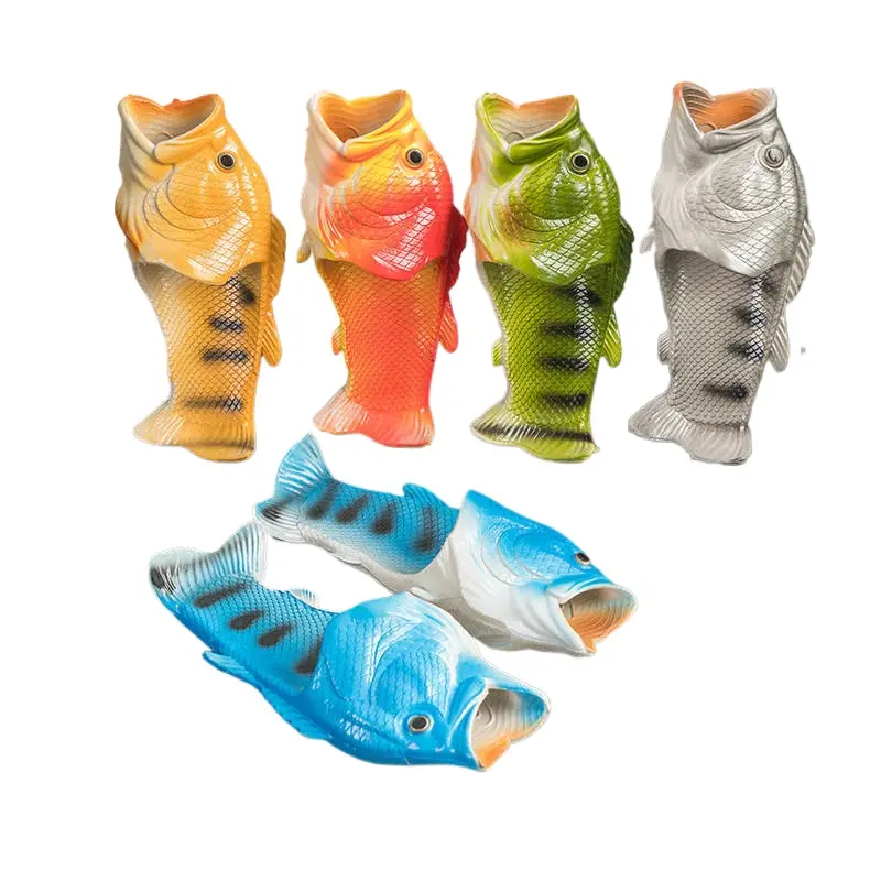 Funny Fish Slippers for Women, Cool Non-Slip Slides for Home, Beach, and Outdoor Footwear, Cool Slippers