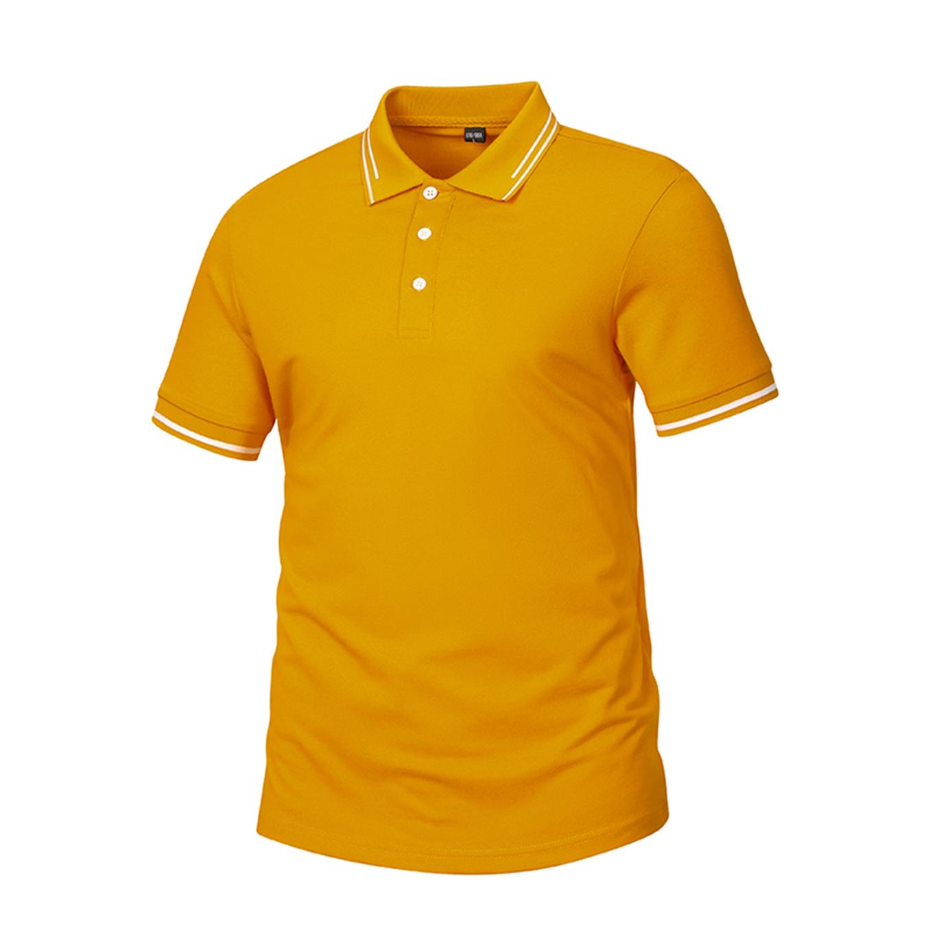 Men’s slim-fit short-sleeve polo shirt, classic pique polo with a pointed collar, breathable casual collared top for golf, business, and everyday wear