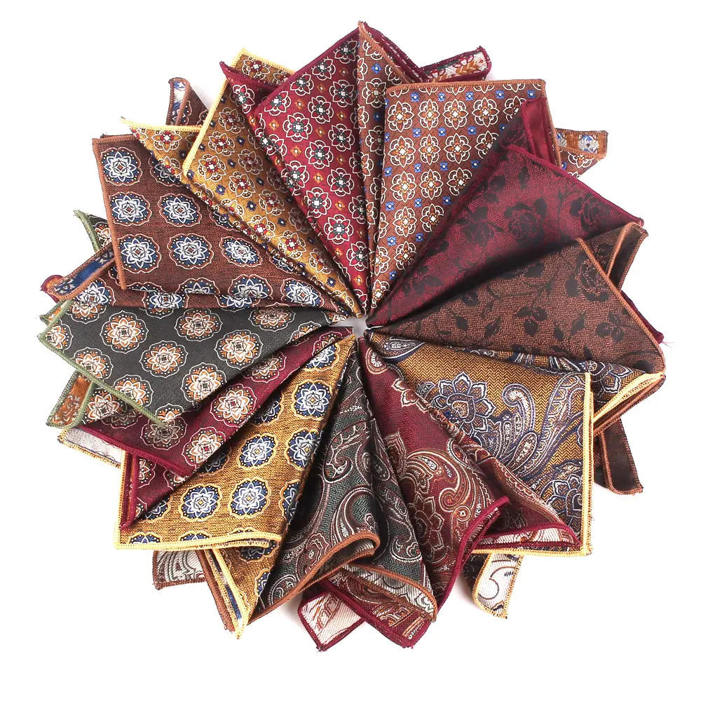 Woven Pocket Square For Men Women Paisley Chest Towel Hanky Wedding Hankies Men's Suit Handkerchief Suits Pocket Towel