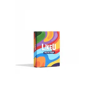 LikeU Conversation Cards On-The-Go Deck - Icebreaker and Conversation Starter - Travel Deck for Family Time, Date Night, and Game Night