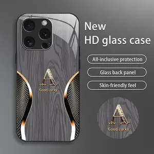 Suitable for [iPhone 16 Pro] Brand new premium phone case, drop-proof and fingerprint-resistant，sophisticated and minimalist design, with 26 English letters to choose from YM99